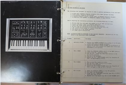 Octave-Cat 1978 manual, schematics binder